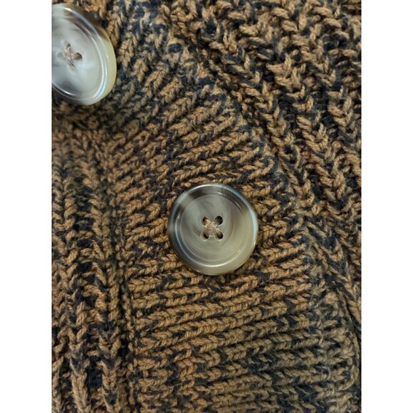 A New Day Womens S Cardigan Sweater Brown Marled Knit Button Front Long Sleeve - Picture 7 of 7